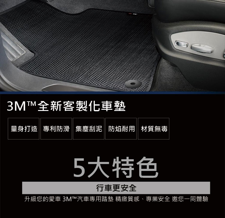 3M 安美汽車腳踏墊-全新客製化車墊